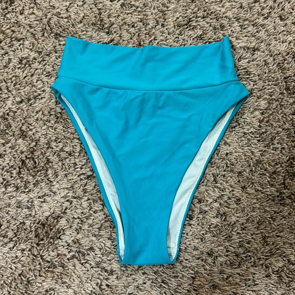 Aerie Blue High Waisted Bikini Bottoms